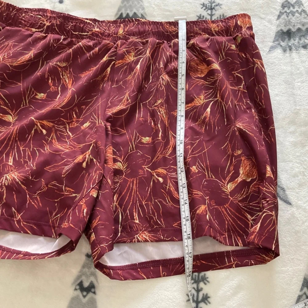 All in Motion Maroon Printed Board Shorts - Men’s Size‎ XL